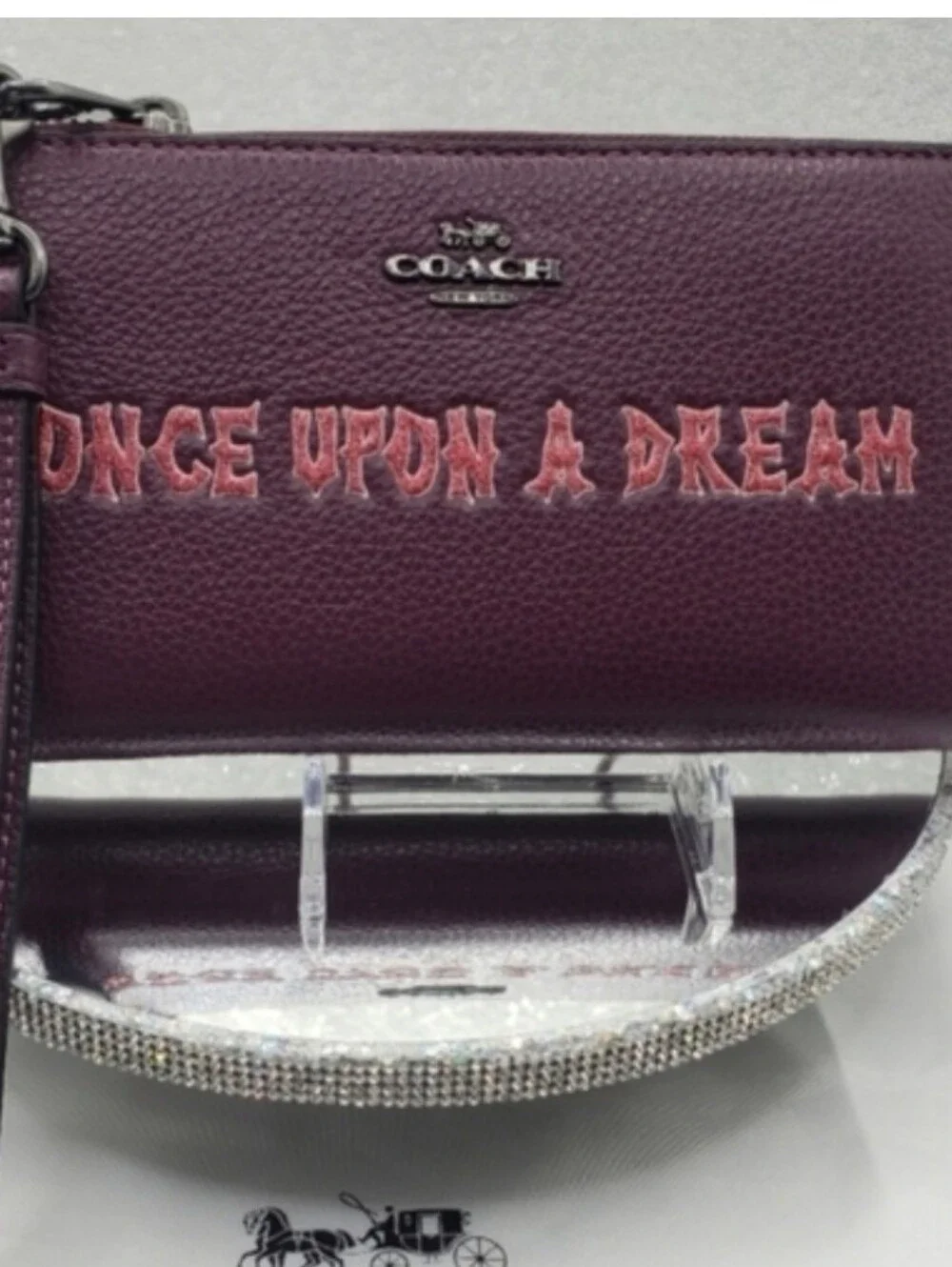 Coach x Disney Long Zip Around Wallet Once Upon A Dream Wrist Strap